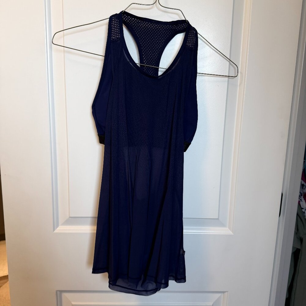 Lululemon Fit Physique Open Back Tank Navy Size 4
